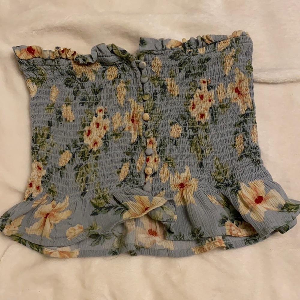 Light blue tube top